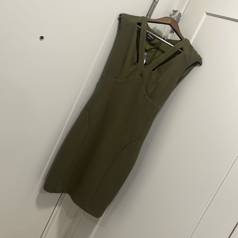 Bebe Olive Green Dress